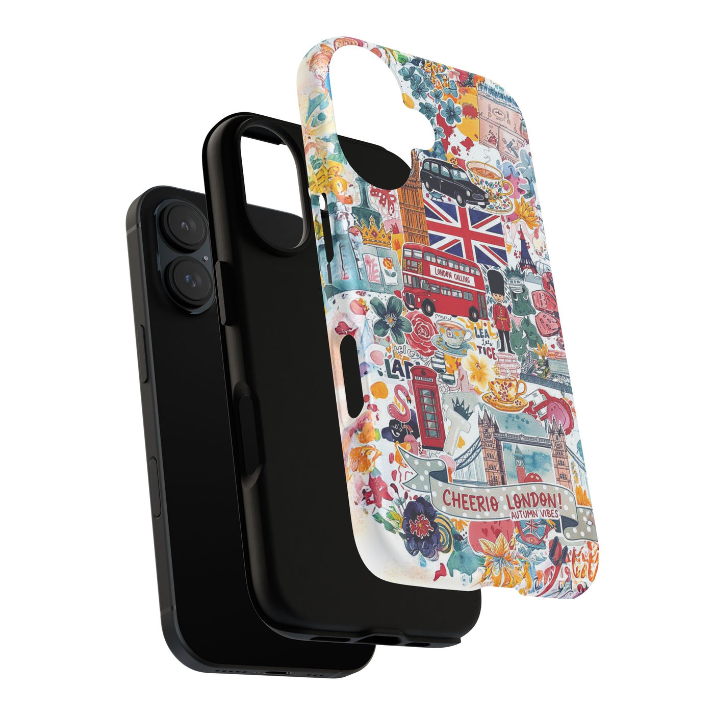 London England Coquette Collage Tough Premium Phone Case - For iPhone 17 Pro Max iPhone 16 Pro iPhone 15 Iphone 14 Plus 13 Pro 12 11 10 XR - Studio40ParkLane