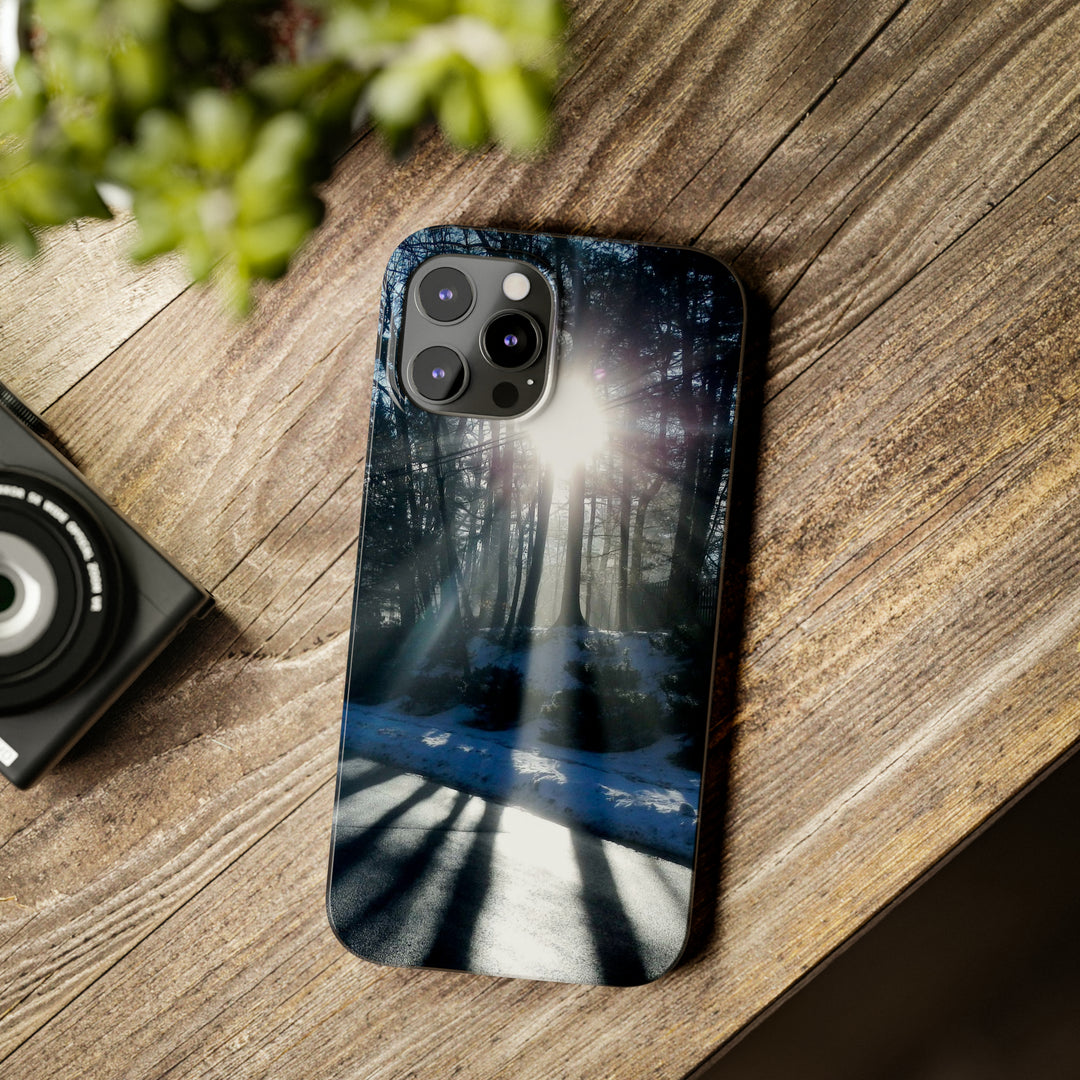 Slim Cute Phone Cases for Iphones - | iPhone 15 Case | iPhone 15 Pro Max Case, Iphone 14 Case, Iphone 14 Pro Max, Iphone 13, Winter Morning Sun - Studio40ParkLane