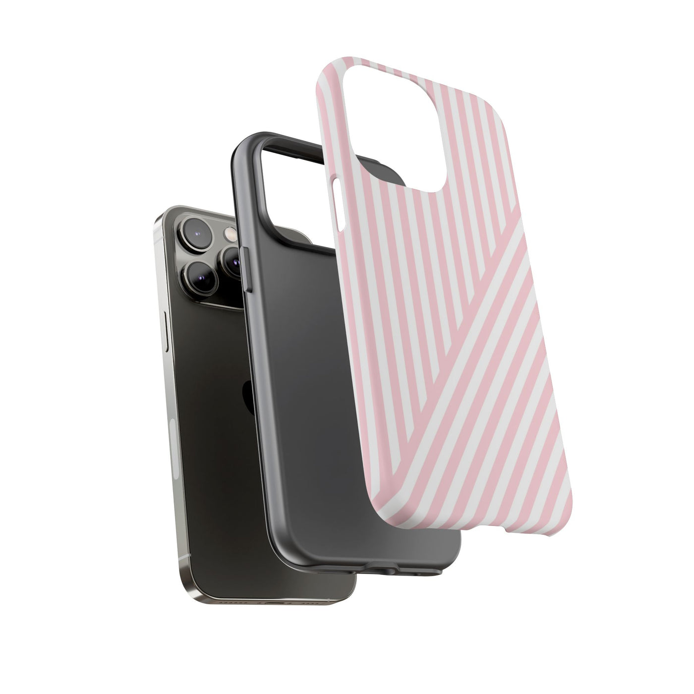 Custom Personalized Tough Phone Case - Aesthetic Stripes - For iPhone 17 Pro Max iPhone 16 Pro iPhone 15 Iphone 14 Iphone 13 Plus 13 12 11 - Studio40ParkLane