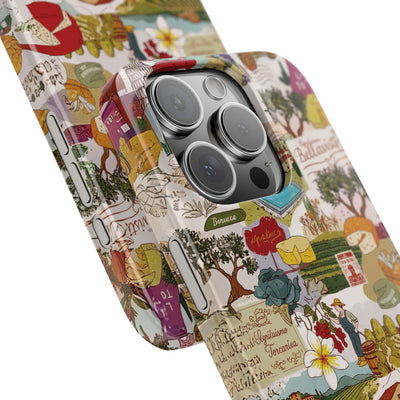 Slim Italy Tuscany Coquette Collage Cute Phone Case for Iphone 17 - | iPhone 16 Pro Max Case | iPhone 15 Case Iphone 14 13 12 11 10 9 8 7 - Studio40ParkLane