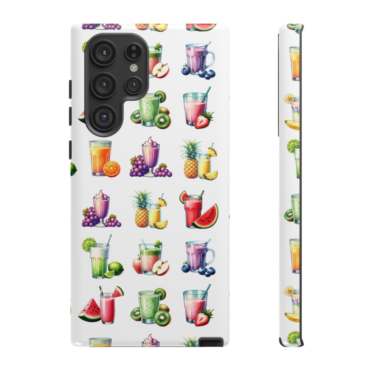 Cute Samsung Case | Cool Iphone Case | Tropical Summer Fruit Cocktail, Samsung S24, S23, S22, S21, IPhone 15 Case | Iphone 14 Case, Iphone 13 Case