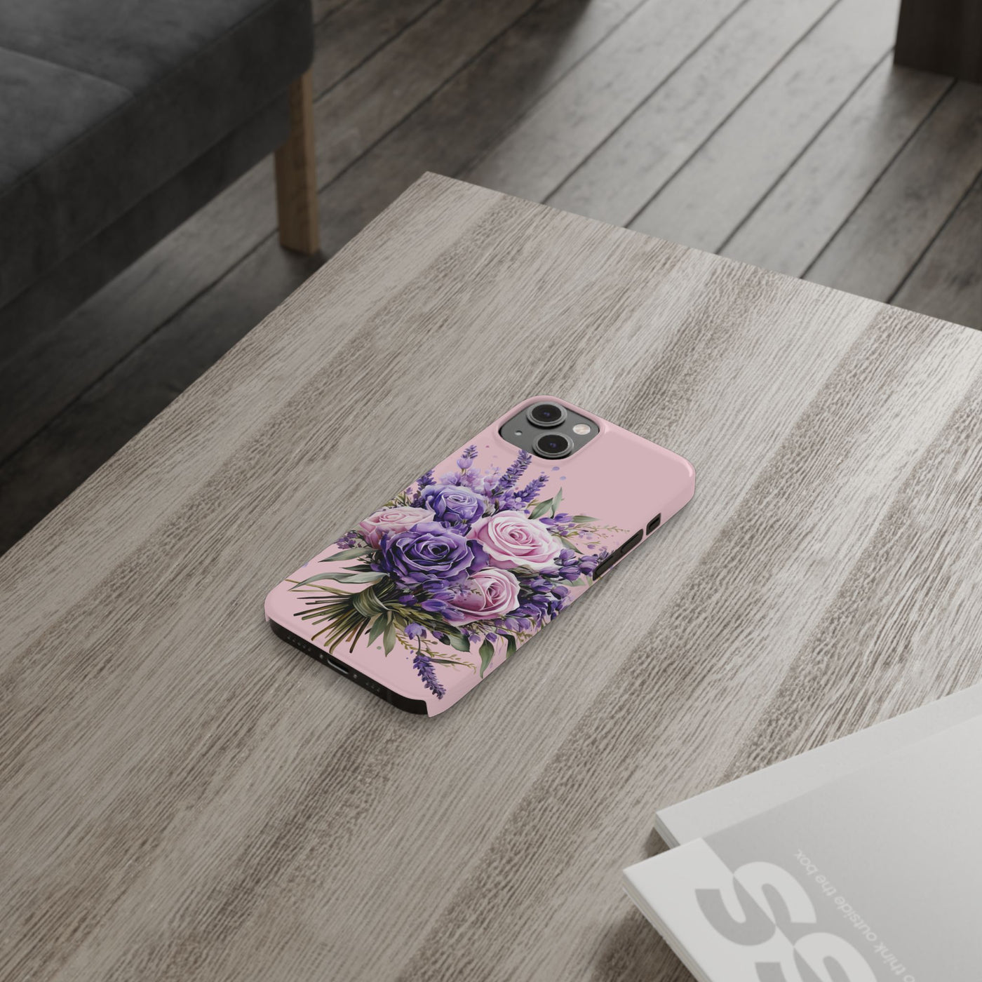 Slim Lavender Bouquet Flowers Cute Phone Cases for Iphone 16 Pro Max | iPhone 15 Case | iPhone 15 Pro Max Case, Iphone 14, Iphone 14 Pro Max, Iphone 13 12 11 8 7