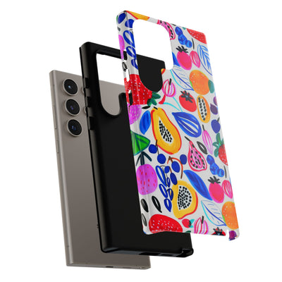 Cute Samsung Phone Case | Aesthetic Samsung Phone Case | Galaxy S23, S22, S21, S20 | Summer Fruit Cocktail, Protective Phone Case