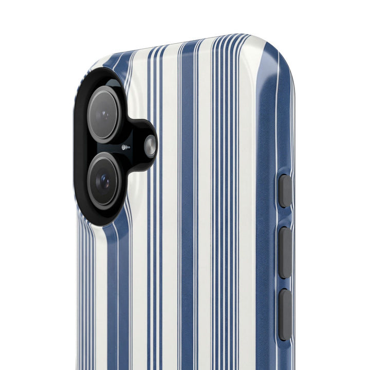 MagSafe Cute Phone Case, Coastal Striped Phone Case for iPhone 17 16 15 14 13 12 Pro Max, Samsung S26 S25 S24 Ultra case - Studio40ParkLane