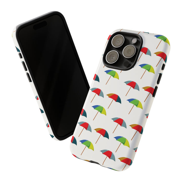 Cute IPhone Case | Colorful Beach Parasols, iPhone 15 Case | iPhone 15 Pro Case, Iphone 14 Case, Iphone 14 Pro Max Case, Protective Iphone Case - Studio40ParkLane