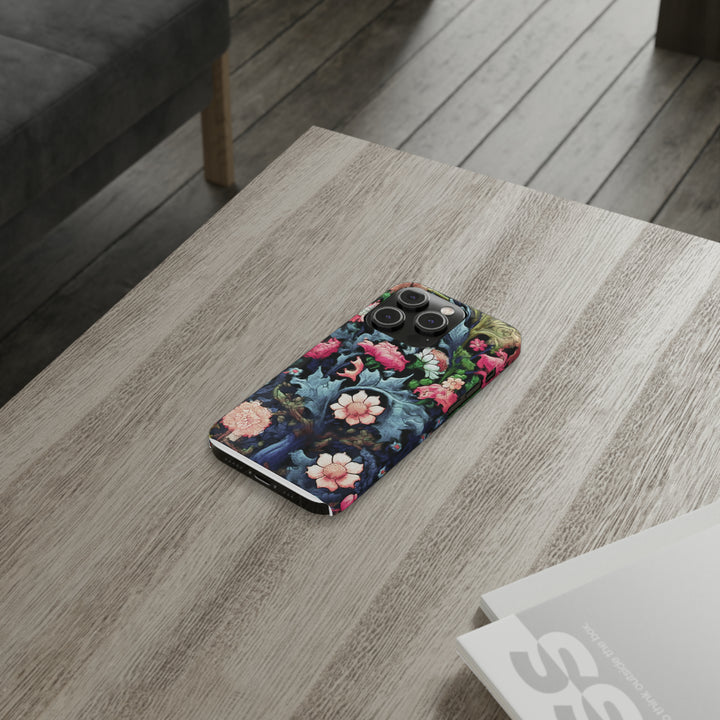Slim Cute Phone Cases for Iphone - | iPhone 15 Case | iPhone 15 Pro Max Case, Iphone 14 Case, Iphone 14 Pro Max, Iphone 13, Flowers Scene - Studio40ParkLane