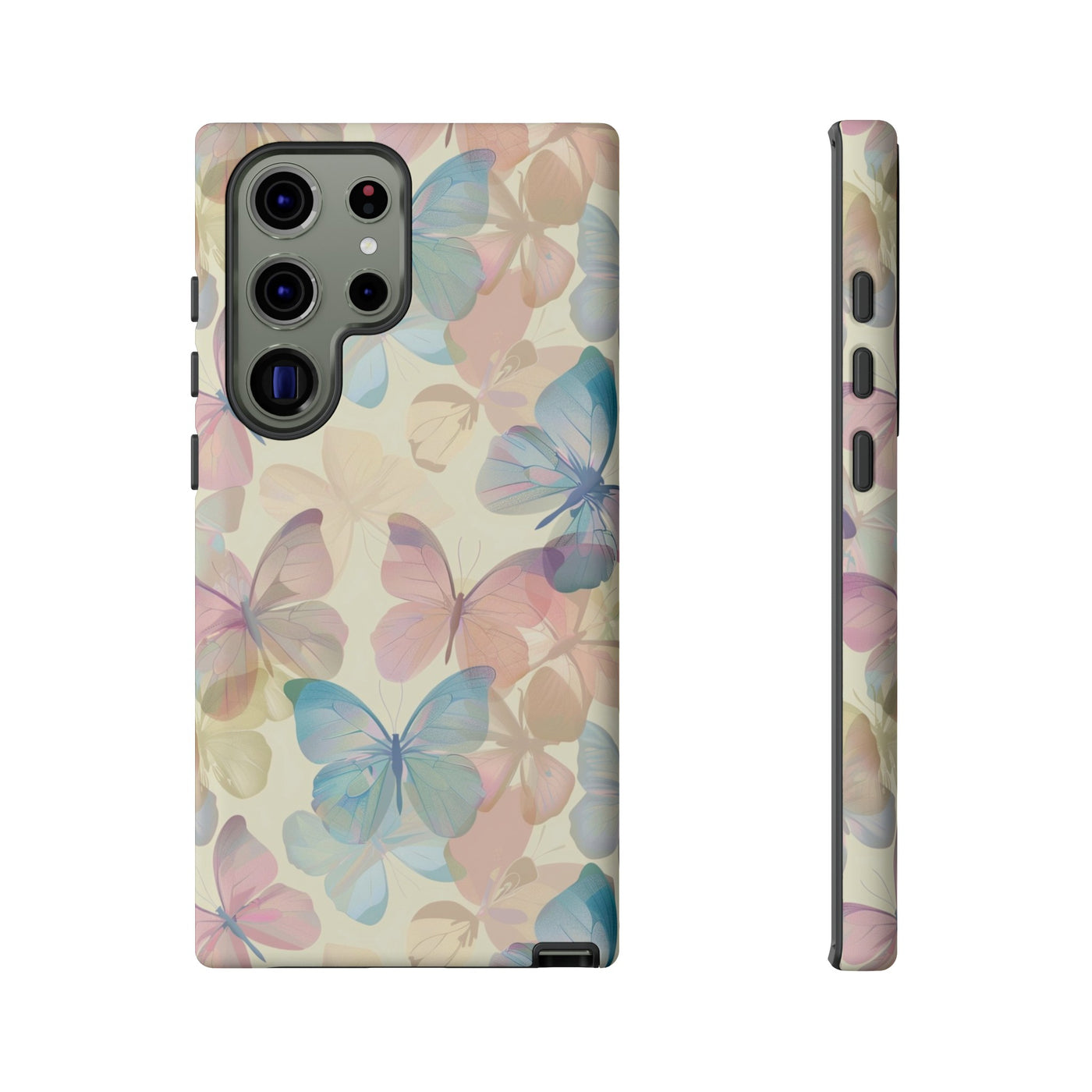 Cute Samsung Case | Cool Iphone Case | Summer Pastel Butterflies, Samsung S24, S23, S22, S21, IPhone 15 Case | Iphone 14 Case, Iphone 13 Case