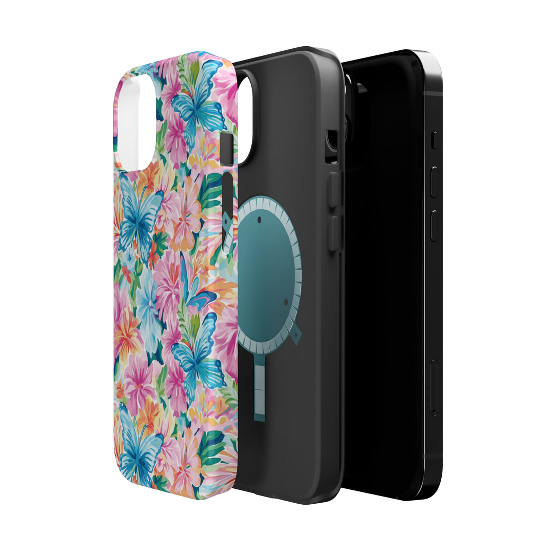 Butterflies Flowers Magsafe Cute Phone Case for Iphone Gift for Her, iPhone 16 Case iPhone 15 Pro Max Case, Iphone 14, Iphone 14 Pro Max, 13, 12 - Studio40ParkLane