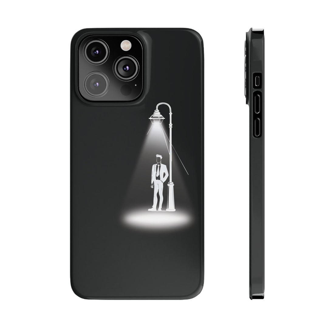 Slim Mystery Man Spotlight Gift for Her Cute Phone Cases for Iphone 16 Pro Max | iPhone 15 Case | iPhone 15 Pro Max Case, Iphone 14, 13, 12, 11, 10, 8, 7 - Studio40ParkLane