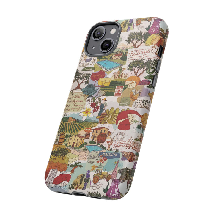 Italy Tuscany Coquette Collage Tough Premium Phone Case - For iPhone 17 Pro Max iPhone 16 Pro iPhone 15 Iphone 14 Plus 13 Pro 12 11 10 XR - Studio40ParkLane