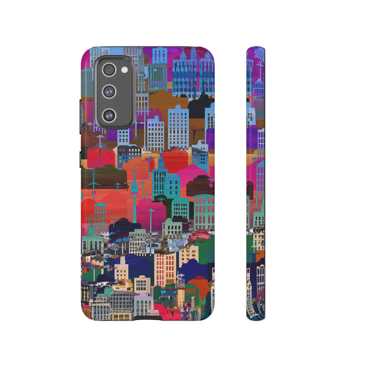 Cute Samsung Case | Cool Iphone Case | Summer City Skyline, Samsung S24, S23, S22, S21, IPhone 15 Case | Iphone 14 Case, Iphone 13 Case - Studio40ParkLane