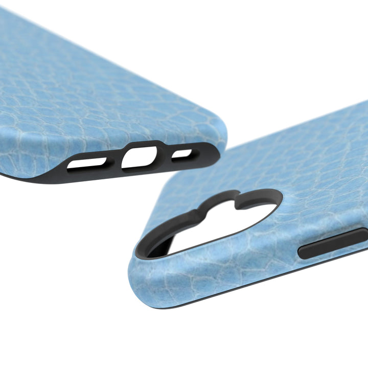 Non Leather Blue Color Pattern Magsafe Cute Phone Case for Iphone Gift for Her, | iPhone 15 Case | iPhone 15 Pro Max Case, Iphone 14, Iphone 14 Pro Max, Iphone 13, Iphone 16 - Studio40ParkLane
