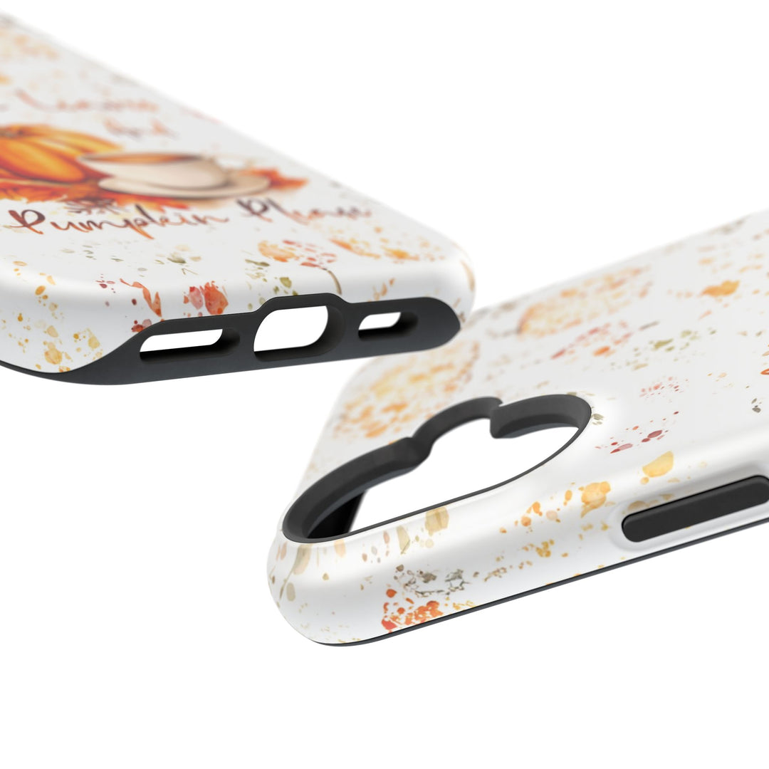 Fall Leaves Pumpkins Tough Magsafe Cute Phone Cases for Iphone | iPhone 15 Case | iPhone 15 Pro Max Case, Iphone 14, Iphone 14 13 12 11 10 9 8 7 - Studio40ParkLane