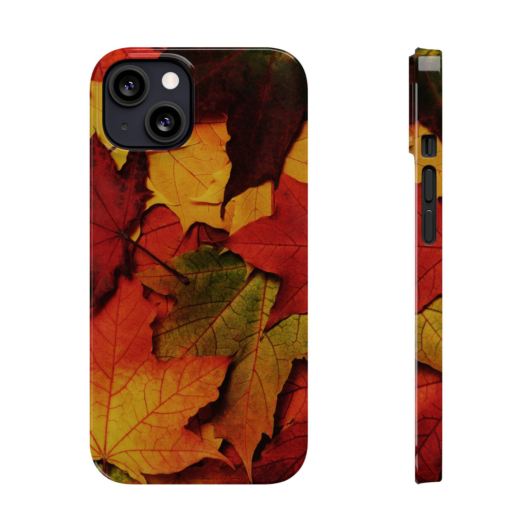 Slim Autumn Fall Leaves Gift Cute Phone Cases for Iphone 16 | iPhone 15 Case | iPhone 15 Pro Max Case, Iphone 14, Iphone 14 Pro Max, Iphone 13, Slim Mom Dad Gift - Studio40ParkLane