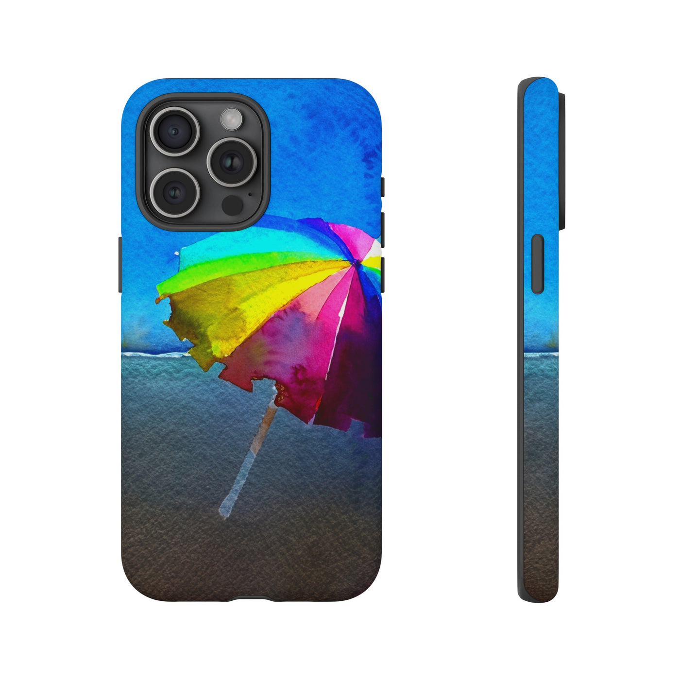 Cute Samsung Case | Cool Iphone Case | Summer Colorful Beach Parasol, Samsung S24, S23, S22, S21, IPhone 15 Case | Iphone 14 Case, Iphone 13 Case