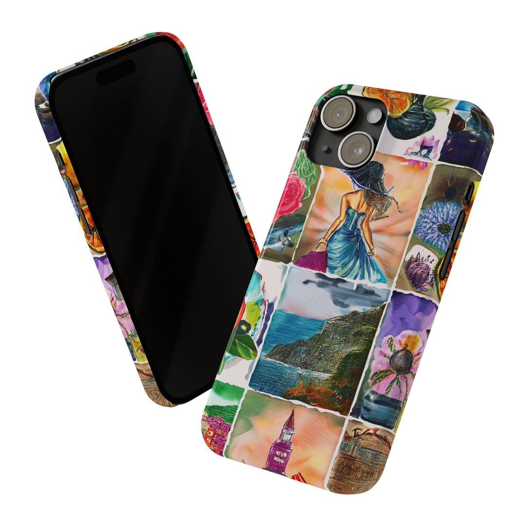 Slim Travel Coquette Collage Slim Cute Phone Cases for Iphone | iPhone 15 Case | iPhone 15 Pro Max Case, Iphone 14, Iphone 14 Pro Max, Iphone 13 - Studio40ParkLane