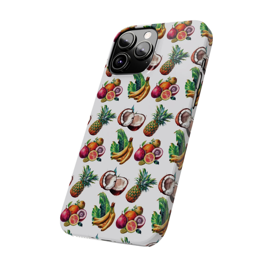 Slim Cute Phone Cases for Iphone - | iPhone 15 Case | iPhone 15 Pro Max Case, Iphone 14 Case, Iphone 14 Pro Max, Iphone 13, Tropical Summer Fruit - Studio40ParkLane