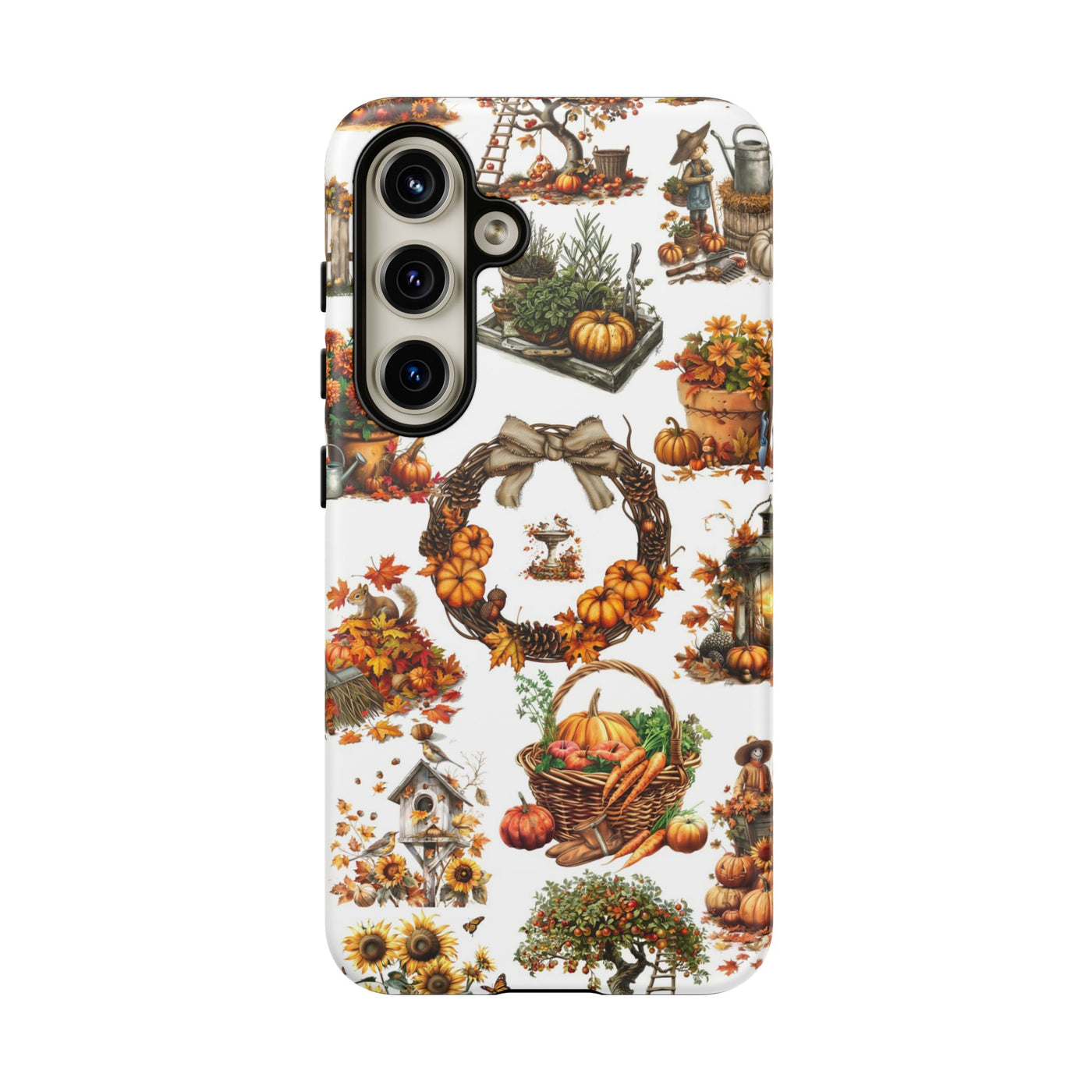 Impact Resistant, Fall Leaves Collage, Cute Phone Cases for Samsung S24, S23, S22, S21, IPhone 15 pro Iphone 14 pro Iphone 13 IPhone 12 Iphone 11