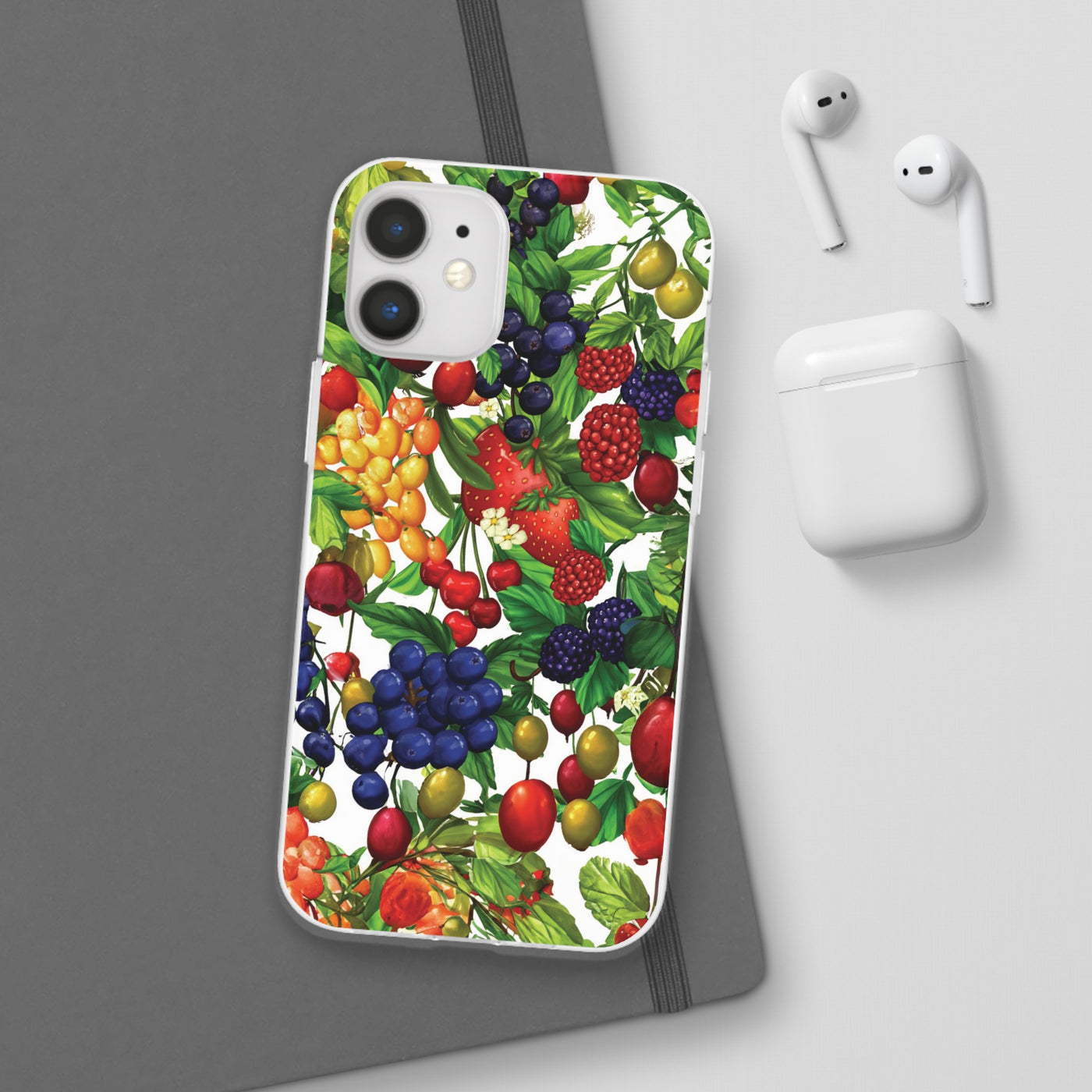 Cute Flexi Phone Cases, For Samsung Galaxy and Iphone, Summer Mixed Fruit, Galaxy S23 Phone Case, Samsung S22 Case, Samsung S21, Iphone 15, Iphone 14, Iphone 13