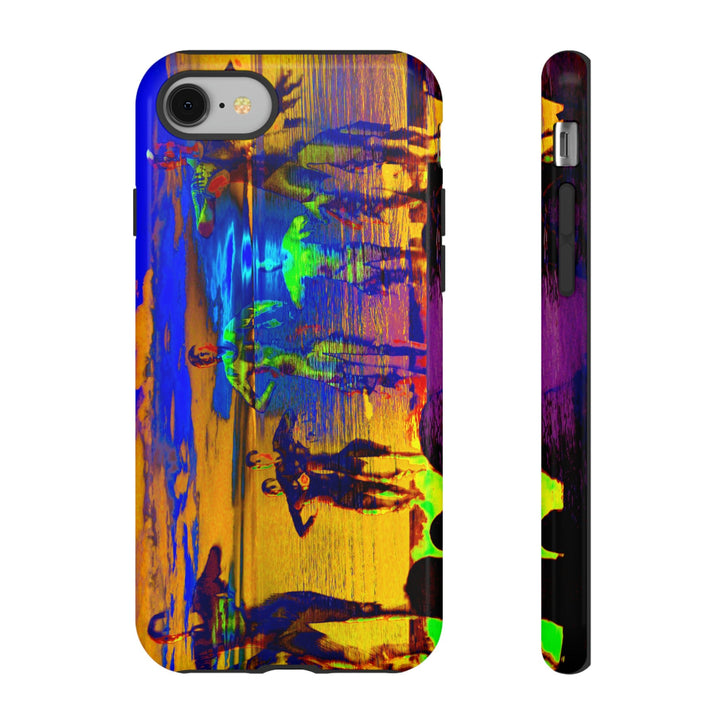 Cute IPhone Case | iPhone 15 Case | iPhone 15 Pro Max Case, Iphone 14 Case, Iphone 14 Pro Max Case IPhone Case for Art Lovers, Sunset Dance Blue Yellow - Studio40ParkLane