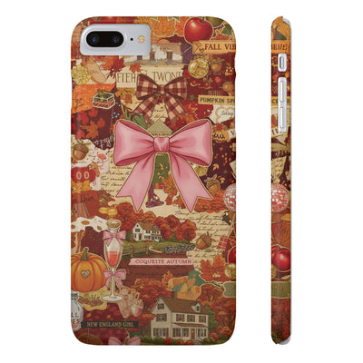 New England fall Coquette Collage Cute Phone Case for Iphone 16 - | iPhone 15 Pro Max Case | iPhone 14 Case Iphone 13 12 11 10 9 8 7 X XS - Studio40ParkLane