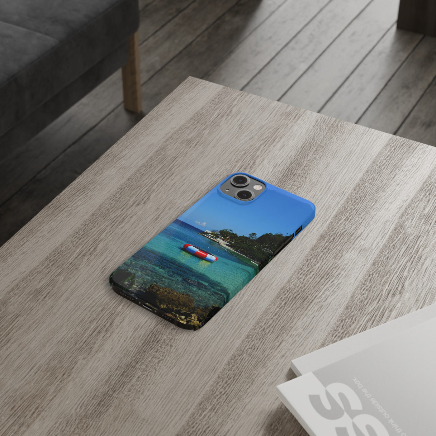 Jamaica Beach Pontoon Slim Cute Phone Cases for Iphone | iPhone 15 Case | iPhone 15 Pro Max Case, Iphone 14, Iphone 14 Pro Max, Iphone 13, 12