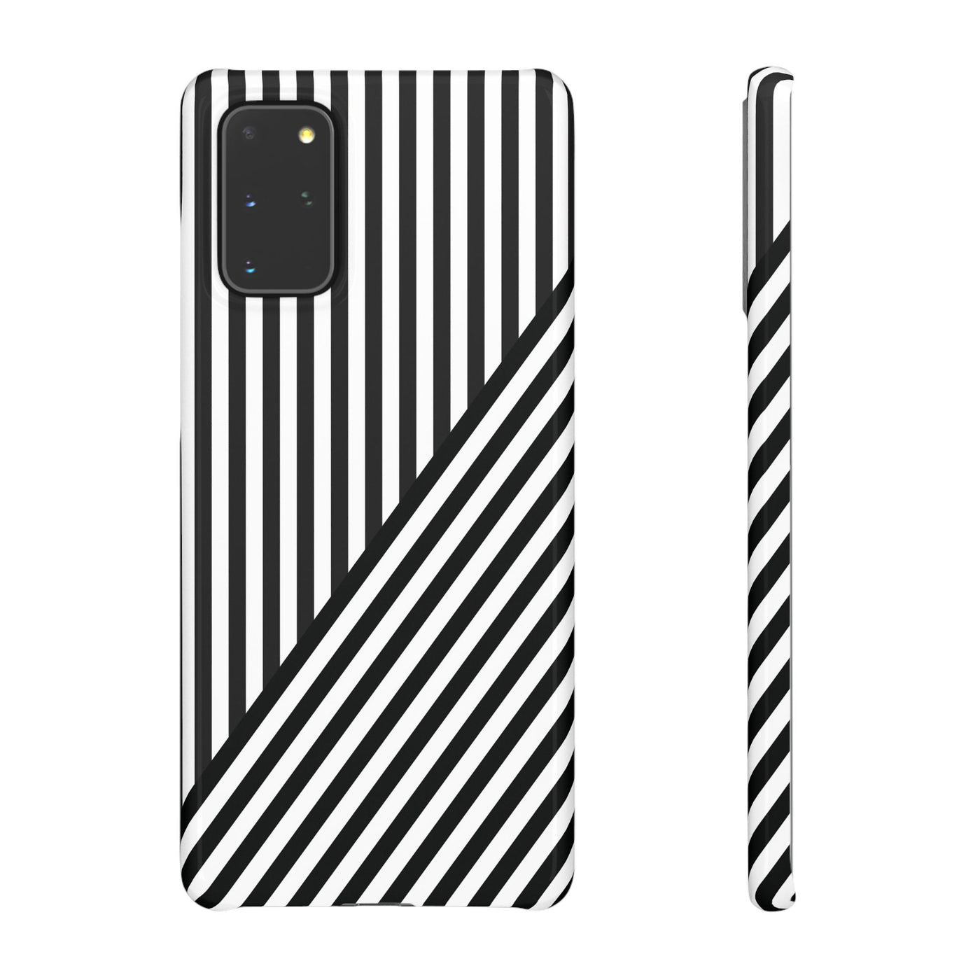 Aesthetic Black White Stripes Cute Phone Case Sleek Snap - For iPhone 17 Pro Max iPhone 16 Pro iPhone 15 Iphone 14 Plus 13 Pro 12 11 10 Gift - Studio40ParkLane