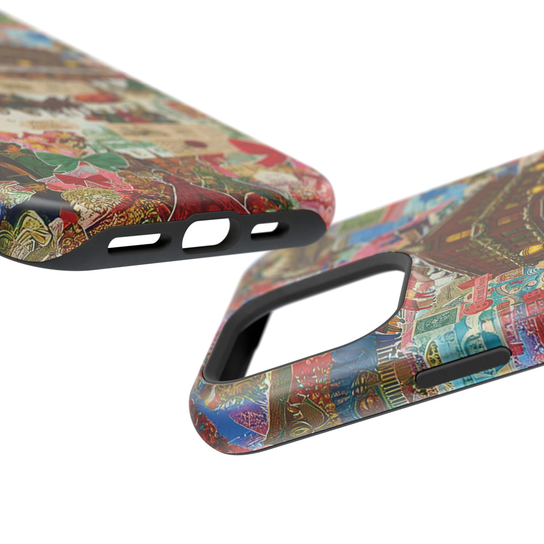 Aesthetic Tough Magsafe London Coquette Collage Phone Case - For iPhone 17 Pro Max iPhone 16 Pro iPhone 15 Iphone 14 Plus 13 Pro 12 11 10 - Studio40ParkLane