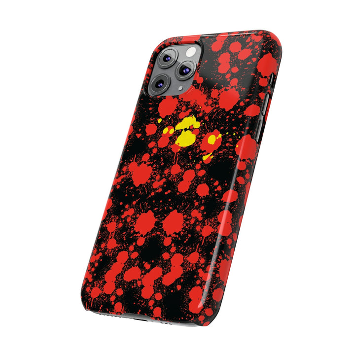 Slim Cute Phone Cases for Iphone - | iPhone 15 Case | iPhone 15 Pro Max Case, Iphone 14 Case, Iphone 14 Pro Max, Iphone 13, Red Yellow Paint Splash - Studio40ParkLane