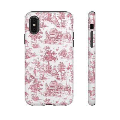 Premium Tough French Toile Gift for Her Cute Phone Cases for Samsung S25, S24, S23, S22, S21 Iphone, 16, 15, 14, 13, 12 Plus Max Pro Ultra - Studio40ParkLane