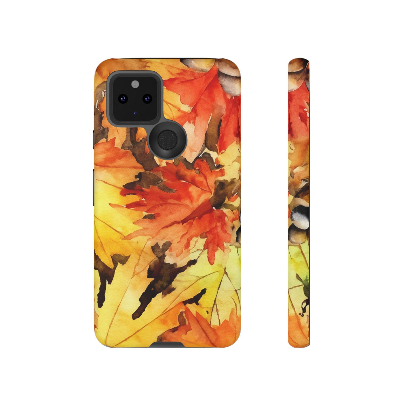 Impact Resistant, Fall Leaves, Cute Phone Cases for Samsung S24, S23, S22, S21, IPhone 15 pro Iphone 14 pro Iphone 13 IPhone 12 Iphone 11