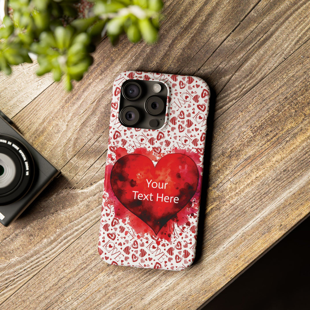 Slim Cute Phone Cases for Iphone - | iPhone 15 Case | iPhone 15 Pro Max Case, Iphone 14 Case, Iphone 14 Pro Max, Iphone 13, Valentine Hearts Love - Studio40ParkLane