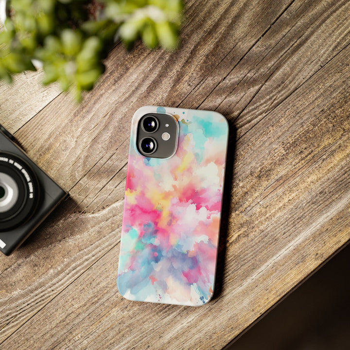 Slim Paint Splash Pink Gift for Her Cute Phone Cases for Iphone 16 Pro Max | iPhone 15 Case | iPhone 15 Pro Max Case, Iphone 14, Iphone 14 Pro Max, Iphone 13 12 11 8 7 - Studio40ParkLane