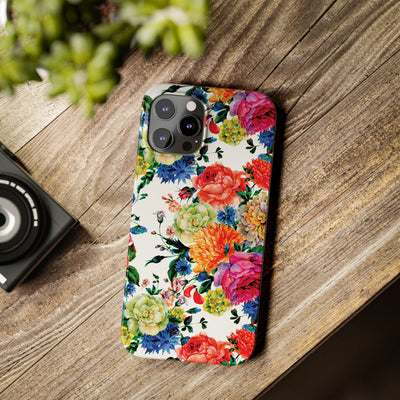 Slim Spring Flowers Gift for Her Cute Phone Cases for Iphone 16 Pro Max | iPhone 15 Case | iPhone 15 Pro Max Case, Iphone 14, 13, 12, 11, 10, 8, 7 - Studio40ParkLane