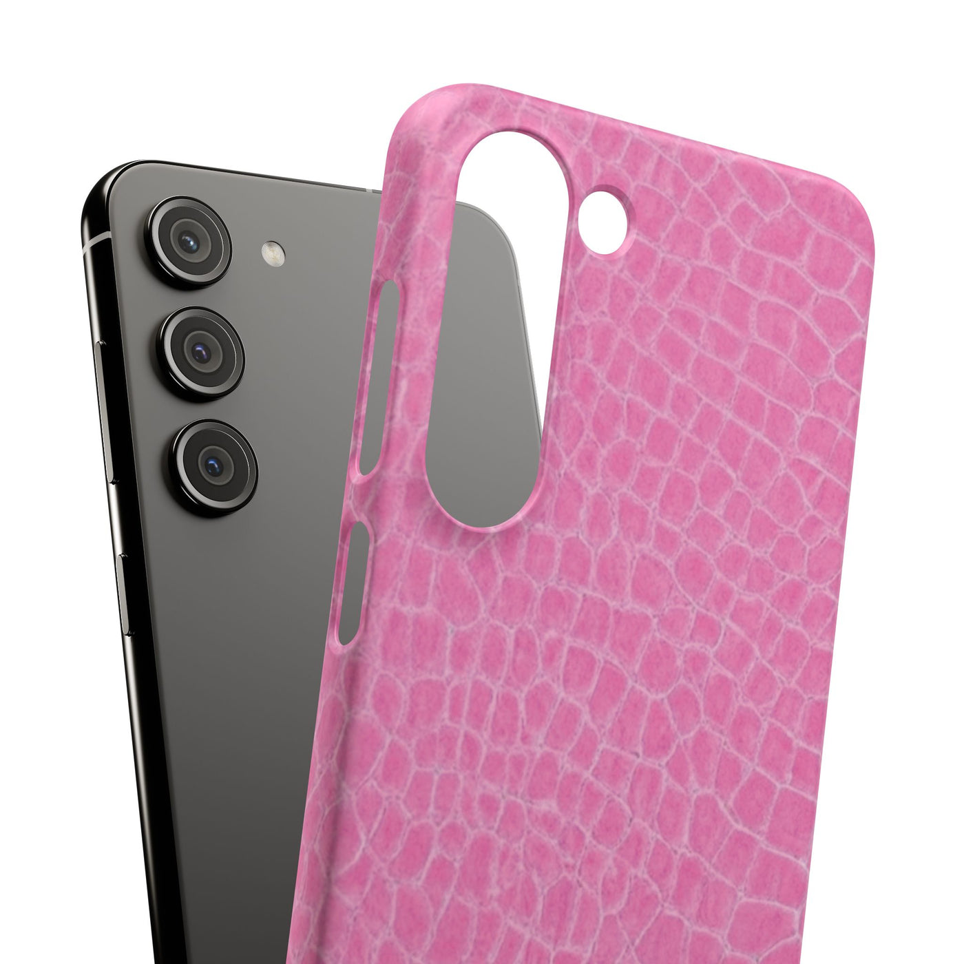 Snap Non Leather Pink Color Pattern Gift for Her Cute Phone Cases for Samsung Galaxy S24, S23, S22, S21, S20, Plus, Ultra, Iphone 16, 15, 14, Pro and Max - Studio40ParkLane