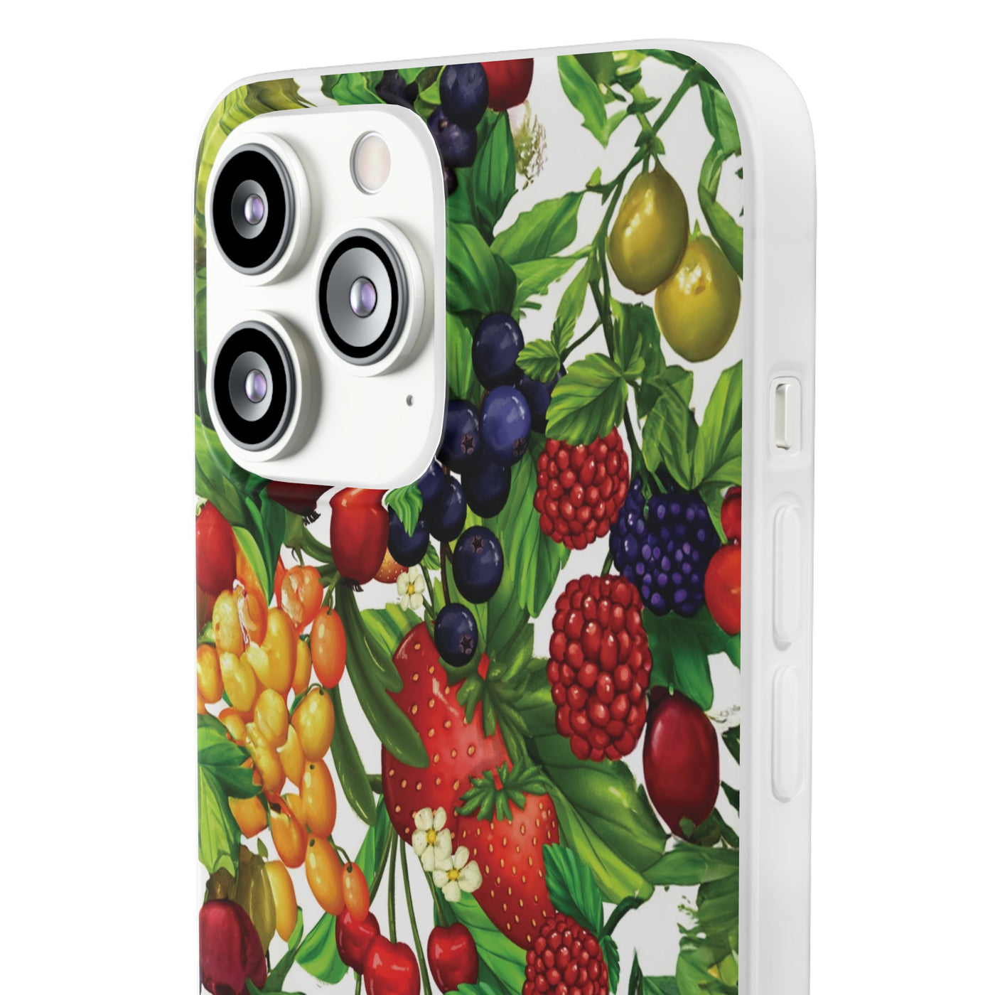 Cute Flexi Phone Cases, For Samsung Galaxy and Iphone, Summer Mixed Fruit, Galaxy S23 Phone Case, Samsung S22 Case, Samsung S21, Iphone 15, Iphone 14, Iphone 13