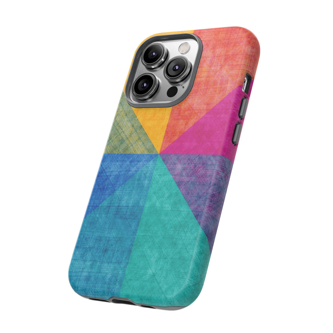 Impact Resistant, Colored Shapes, Cute Phone Cases for Samsung S24, S23, S22, S21, IPhone 15 pro Iphone 14 pro Iphone 13 IPhone 12 Iphone 11 - Studio40ParkLane