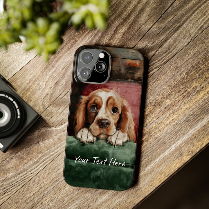 Slim Personalized Cute iPhone Cases - | iPhone 15 Case | iPhone 15 Pro Max Case, Iphone 14 Case, Iphone 14 Pro Max, Iphone 13, Cocker Spaniel Dog - Studio40ParkLane