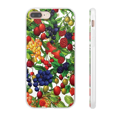 Cute Flexi Phone Cases, For Samsung Galaxy and Iphone, Summer Mixed Fruit, Galaxy S23 Phone Case, Samsung S22 Case, Samsung S21, Iphone 15, Iphone 14, Iphone 13