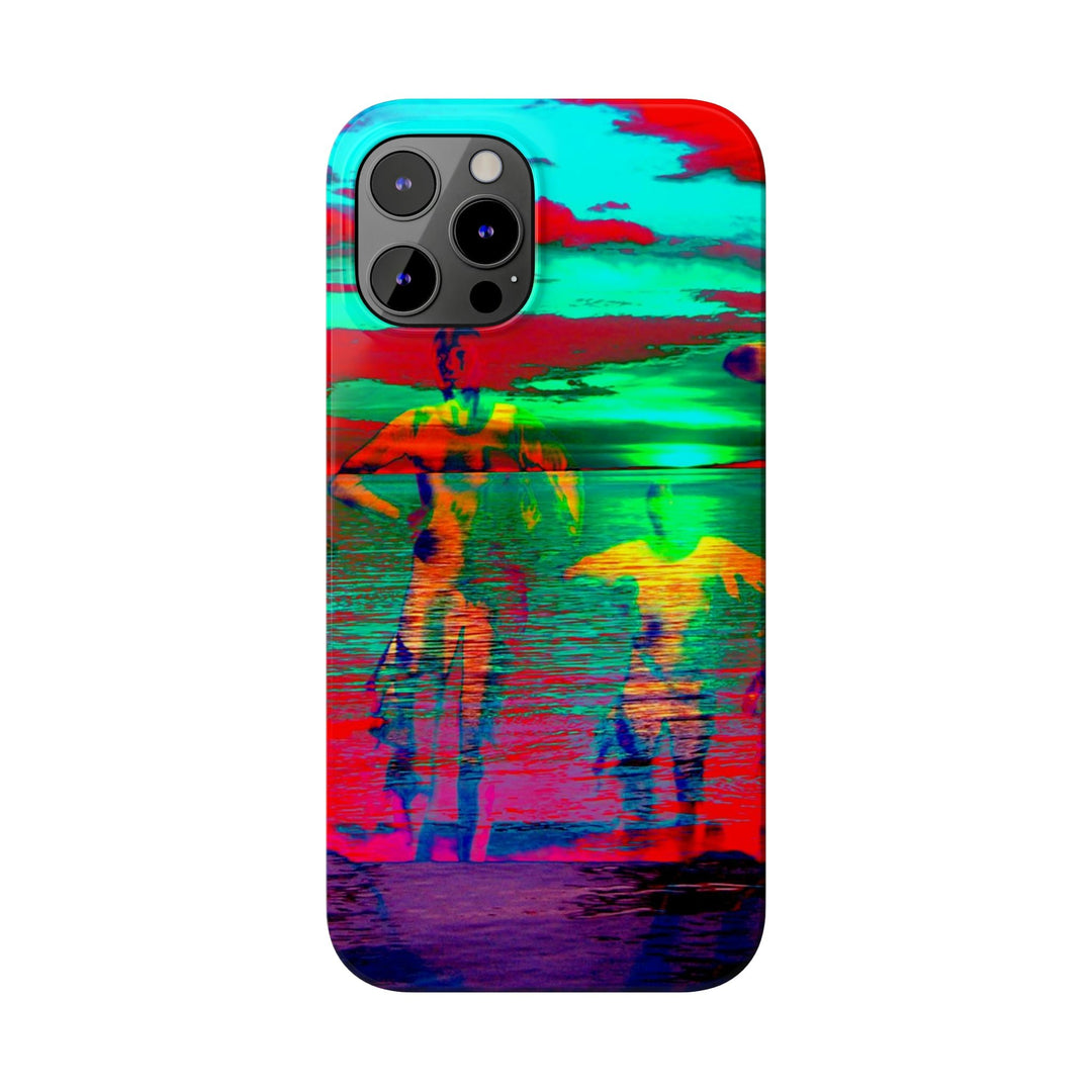 Slim Cute Phone Cases for Iphone - | iPhone 15 Case | iPhone 15 Pro Max Case, Iphone 14 Case, Iphone 14 Pro Max, Iphone 13, Sunset Mystery Dance - Studio40ParkLane
