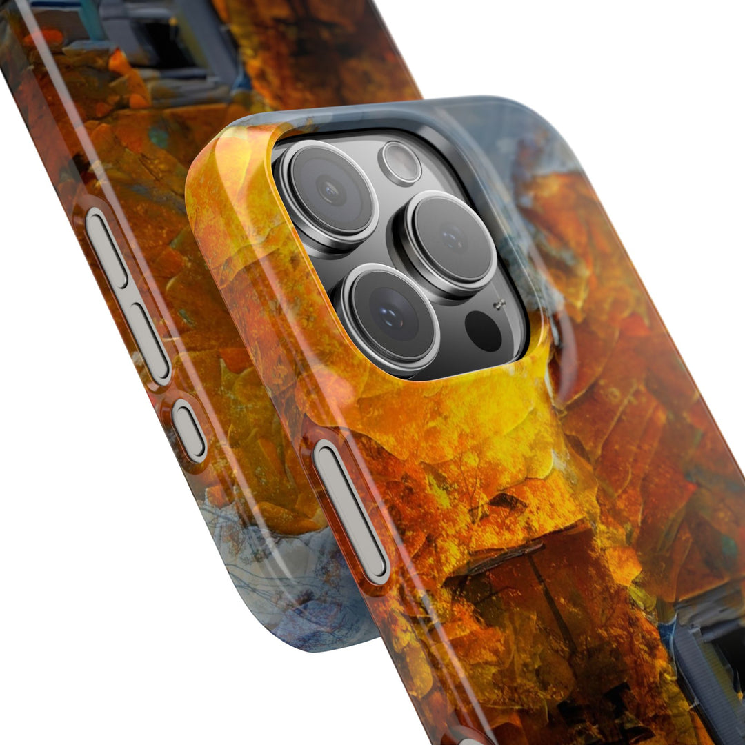 Slim Cute Phone Cases for Iphone - | iPhone 15 Case | iPhone 15 Pro Max Case, Iphone 14 Case, Iphone 14 Pro Max, Iphone 13, Fall Leaves Oil Paint Effect - Studio40ParkLane
