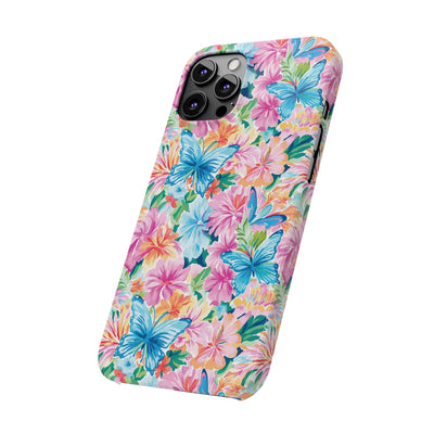 Slim Butterflies Flowers Gift for Her Cute Phone Cases for Iphone 16 Pro Max | iPhone 15 Case | iPhone 15 Pro Max Case, Iphone 14, 13, 12, 11, 10, 8, 7