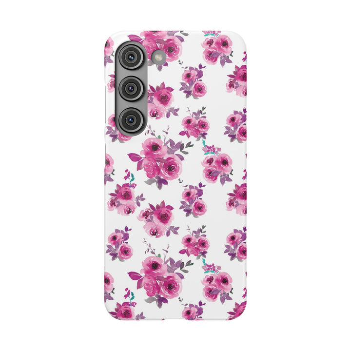 Sleek Snap Flowers Gift for Her Cute Phone Case for iPhone 16 15 14 13 12 11 X Xs Max Xr Pro Plus Samsung Galaxy S24 S23 S22 S21 S20 Ultra