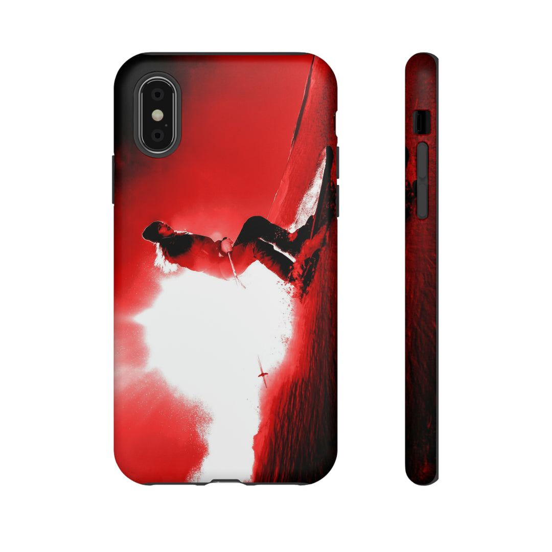 Cute IPhone Case | iPhone 15 Case | iPhone 15 Pro Max Case, Iphone 14 Case, Iphone 14 Pro Max Case IPhone Case for Art Lovers - Red Skier - Studio40ParkLane
