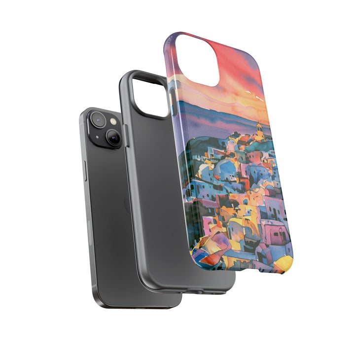Impact Resistant, Greek Sunset, Cute Phone Cases for Samsung S24, S23, S22, S21, IPhone 15 pro Iphone 14 pro Iphone 13 IPhone 12 Iphone 11 - Studio40ParkLane