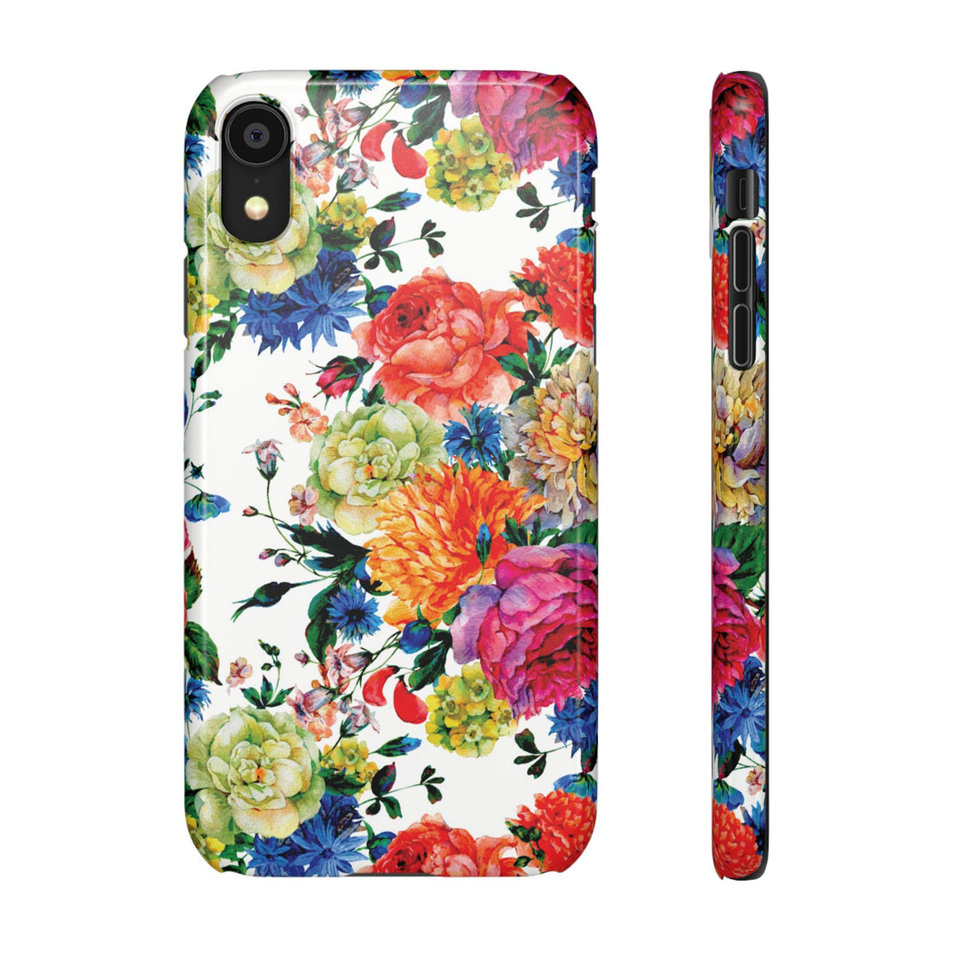 Sleek Snap Colorful Flowers Cute Phone Case for iPhone 16 15 14 13 12 11 X Xs Max Xr Pro Plus Samsung Galaxy S24 S23 S22 S21 S20 Note Ultra