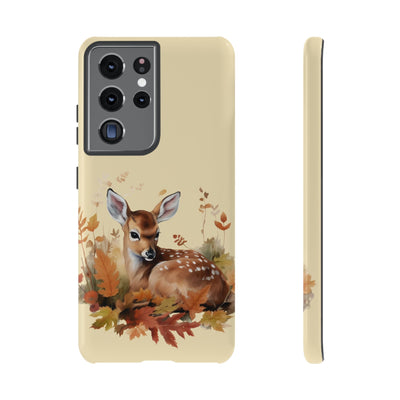 Autumn Fall Deer Gift for Her Cute Phone Case for, Samsung Galaxy S24, S23, S22, S21, IPhone 16 Case | Iphone 15, Iphone 14, IPhone 13 Case