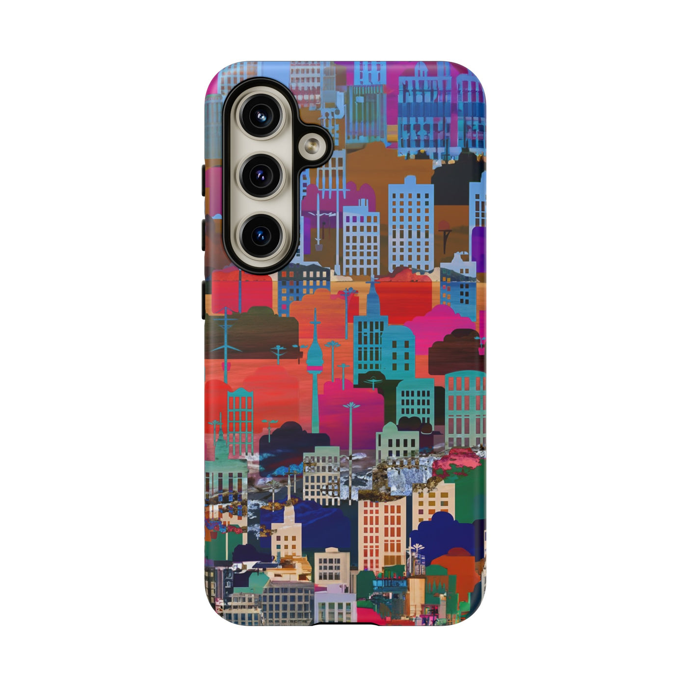 Cute Samsung Case | Cool Iphone Case | Summer City Skyline, Samsung S24, S23, S22, S21, IPhone 15 Case | Iphone 14 Case, Iphone 13 Case