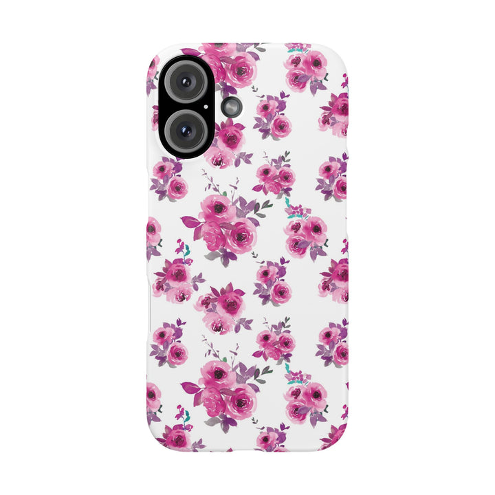 Sleek Snap Flowers Gift for Her Cute Phone Case for iPhone 16 15 14 13 12 11 X Xs Max Xr Pro Plus Samsung Galaxy S24 S23 S22 S21 S20 Ultra