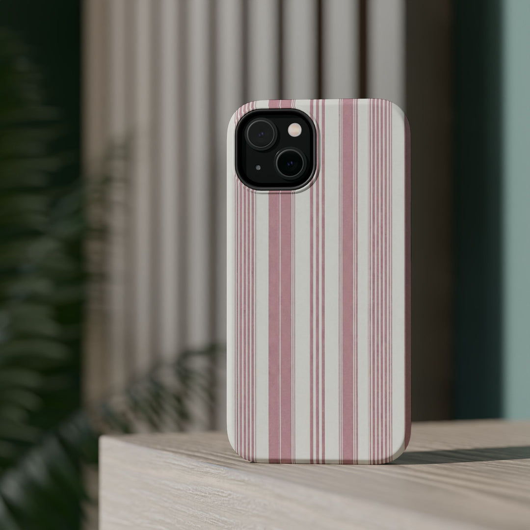 MagSafe Cute Phone Case, Coastal Striped Phone Case for iPhone 17 16 15 14 13 12 Pro Max, Samsung S26 S25 S24 Ultra case - Studio40ParkLane